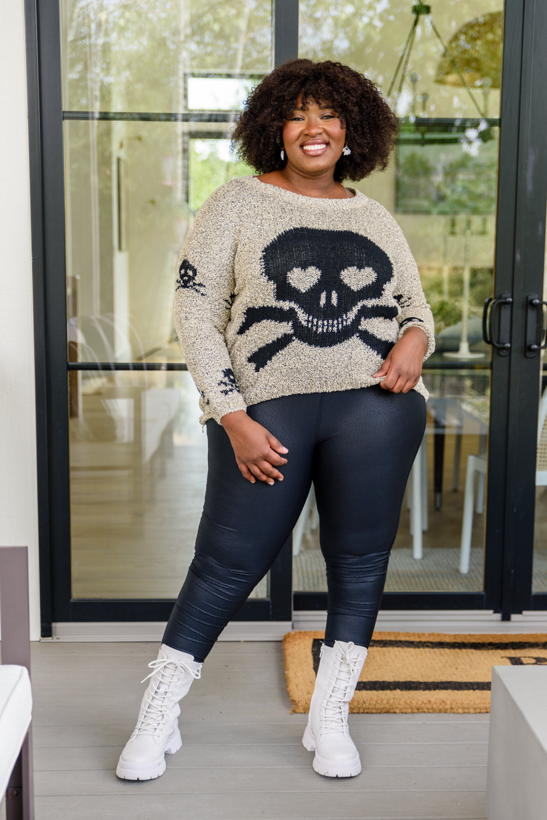 Love And Pirates Chenille Skull Sweater
