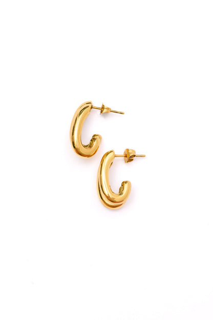 Pushing Limits Gold Plated Earrings
